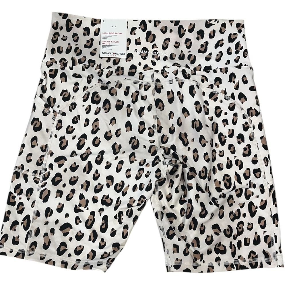 NWT Tommy Hilfiger Athletic Shorts leopard/cheetah print - Picture 2 of 4